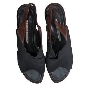 Donald J Pliner strappy sling back heels